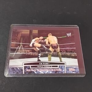 Topps WWE CM Punk Ring Knowledge Card